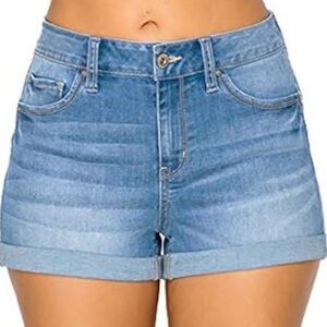 Butt, I Love You Wax Jean Shorts